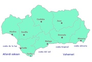 Andaluusia kaart